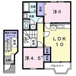 リバーウエストＢの物件間取画像